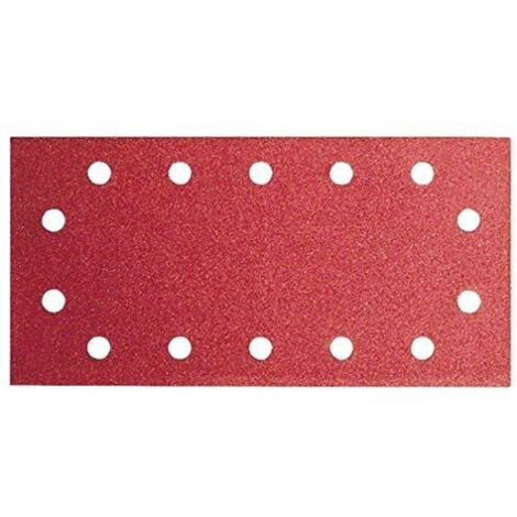 Bosch 2609256B31 DIY - Carta abrasiva, G240, 14 fori, tesa (10), 115 x 280 mm