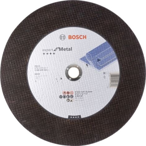 350 x 2.8mm Expert for Metal Cutting Disc Flat A36 R BF (Type 41) 25.4mm bore - 2608600543