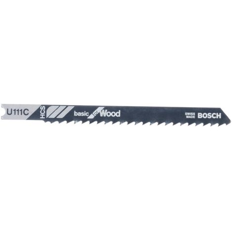 Bosch 3x lame de scie sauteuse U 111 C Basic for Wood - 2608630566