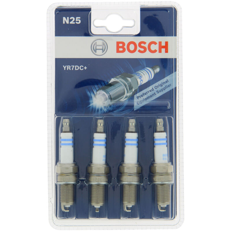 BOSCH 4 Bougies Allumage YR7DC N25