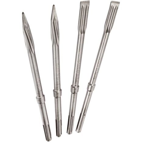 Set BOSCH de 4 burins SDS-Max - Burins auto-affûtans - 2607017368
