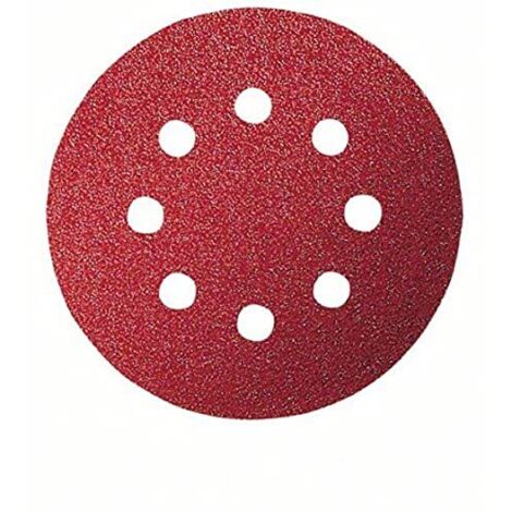 BOSCH - 5 FOGLI ABRASIVI PER LEVIGATRICEECCENTRICA - Ø125, G60, 8 FORI