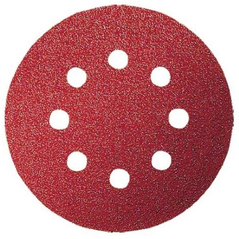 BOSCH - 5 FOGLI DI LEVIGATURA PER LEVIGATRICE ECCENTRICA - Ø115, G80, 8 FORI - CON VELCRO