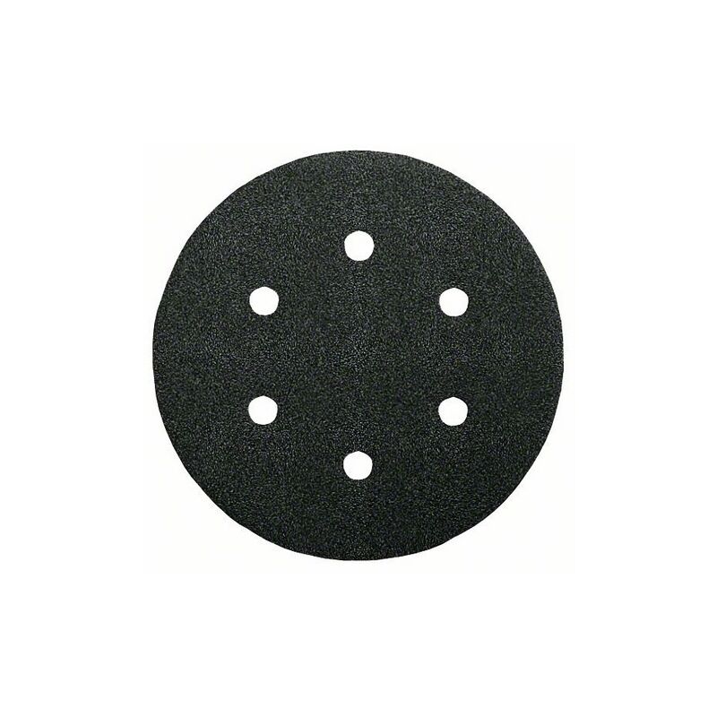 2608605126 disque abrasif pour ponceuse excentrique ø 150 mm 6 trous grain 120 5 pièces - Bosch