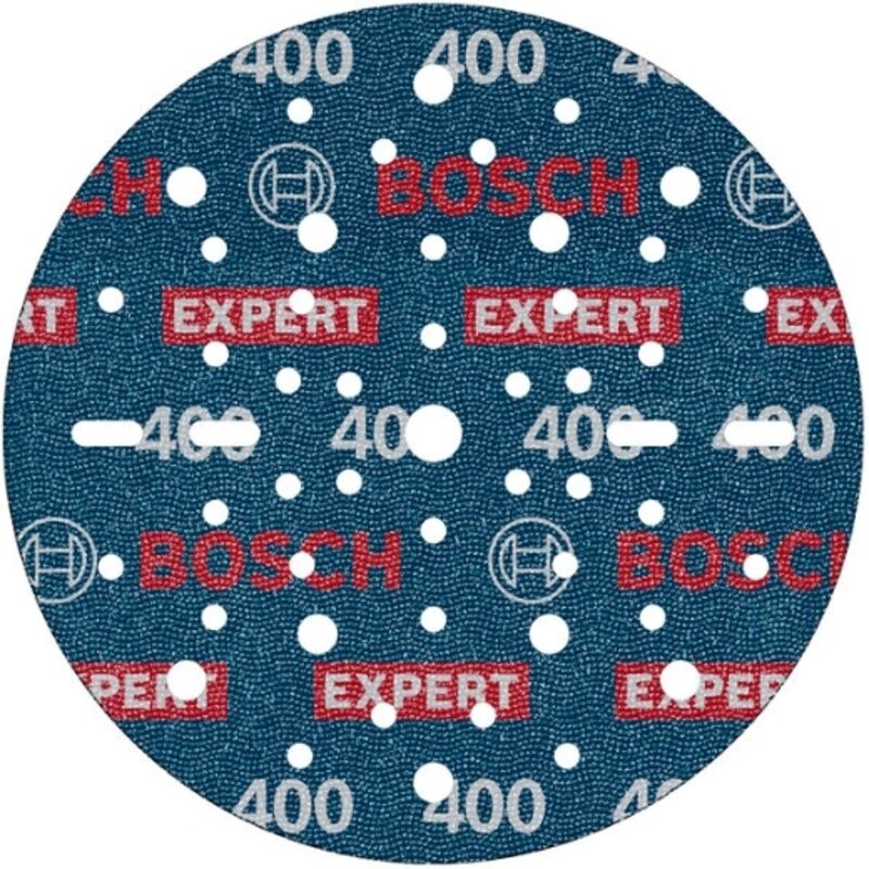 Bosch - 50x Disco desabbiatore expert O780, 150 mm (per legno duro, Pittura su legno, ø 150 mm, Grana 400, Accessori professionali Levigatrice