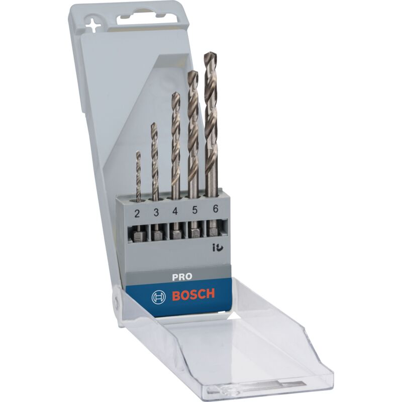 Pro Metal hss-g Hex Spiralbohrer Set, 5-tlg. - Bosch