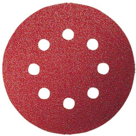 BOSCH - 6 FOGLI PER LEVIGATRICE ROTO-ORBITALE 115MM GRANA 60/120/240 8 FORI VELCRO