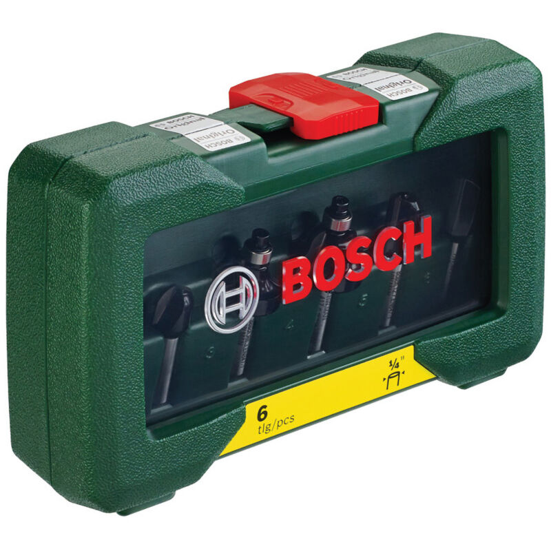 Image of 6-teiliges HM-Fräser-Set (1/4 Schaft) - 2607019462 - Bosch