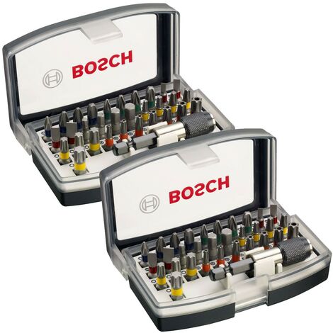Bosch 64 Piece Screwdriver Drill Bit Set Colour Coded Magnetic Holder PH PZ TORX