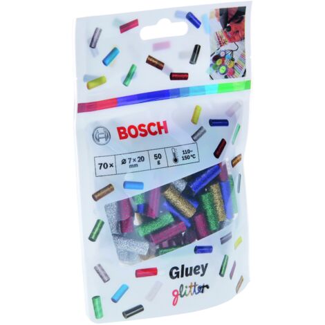 Bosch 70x bâtons de colle Gluey Glitter-Mix - 2608002006