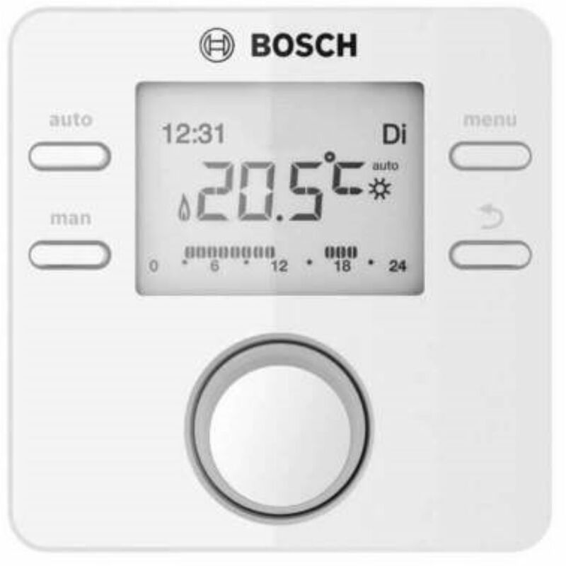 Cronotermostato Bosch CR100 bianco