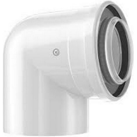 Bosch 7738112616 FC-CE60-87 Curva Ø 60/100 mm; PP/Met bianco - 87° | Prezzi e offerte su Tavolla.com