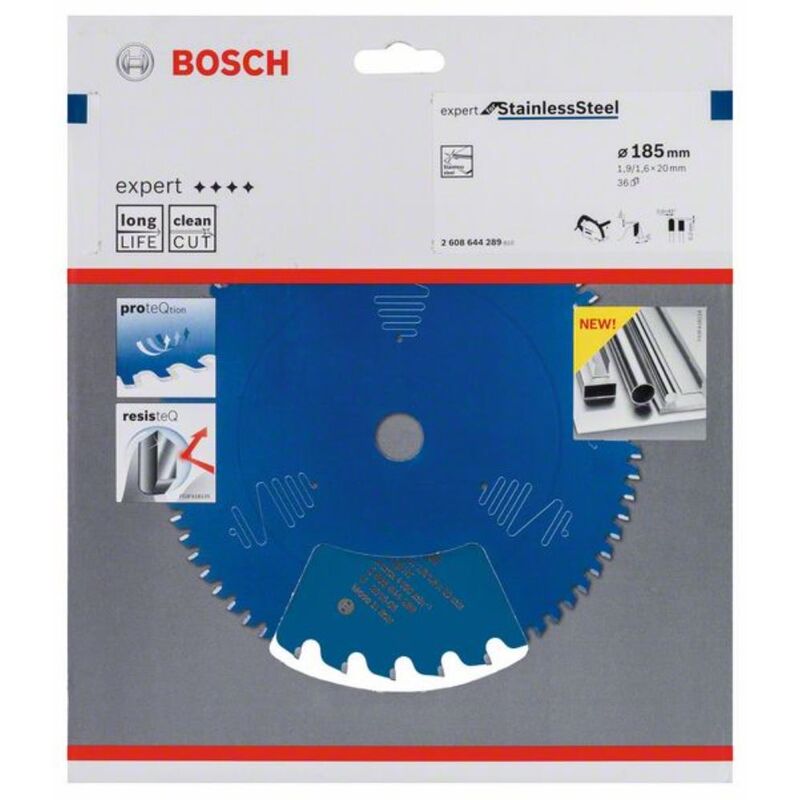 Image of Bosch - Esperto circolare della lama per l'acciaio inossidabile. 185 x 20 x 1,9 x 36