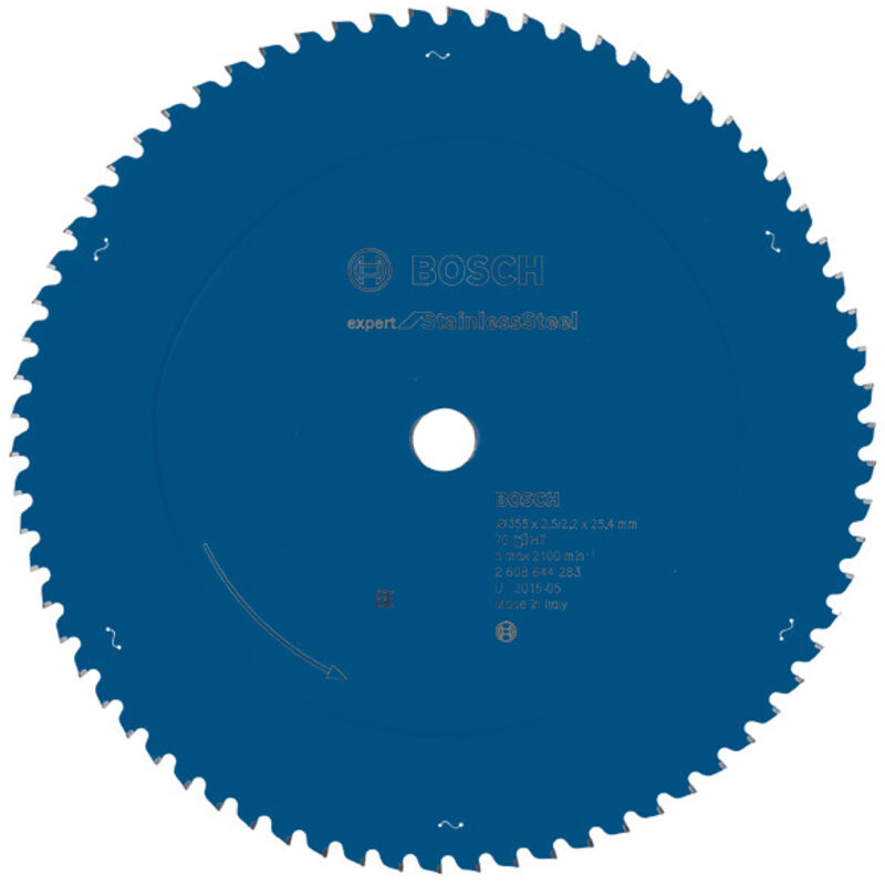 Lama da sega circolare Expert per acciaio inossidabile, 355 x 25,4 x 2,5 x 70
