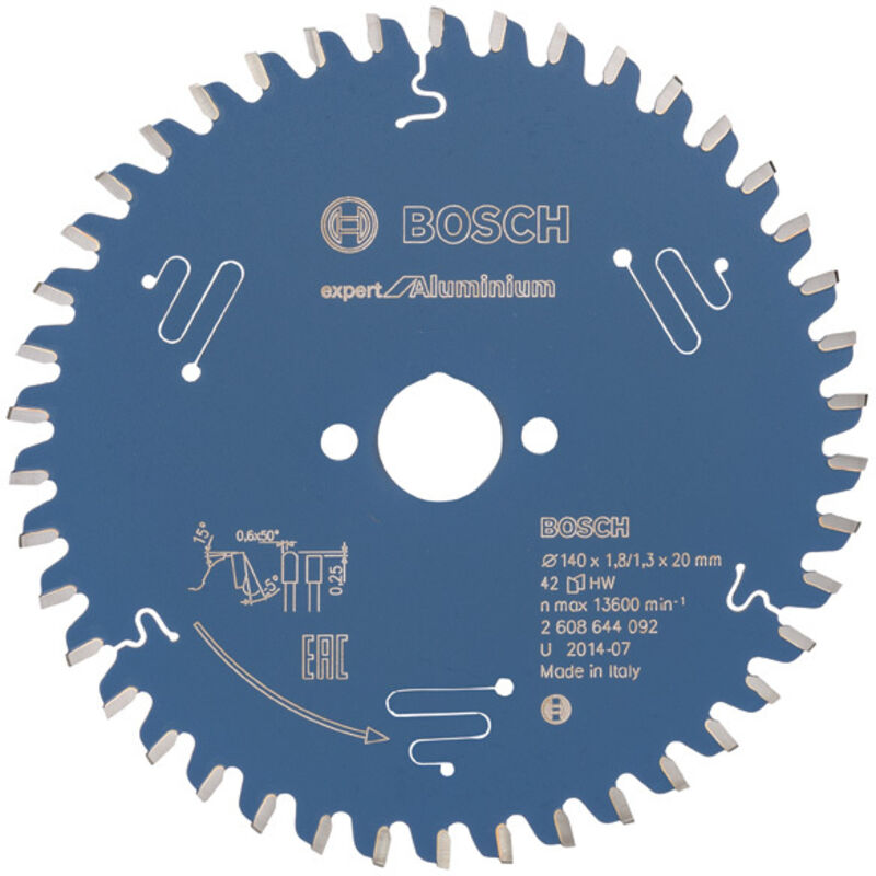 Lama circolare Expert per alluminio, 140 x 20 x 1,8 mm, 42