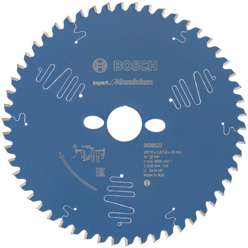 Bosch - Lama circolare Expert Alu 54 denti 210x30x2,6/1,8 mm - 2608644109