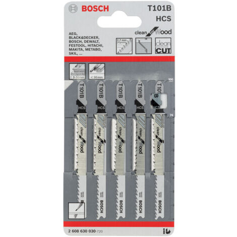 BOSCH-A 5 LAME T 101 B PER SEGHETTO ALTERNATIVO- 1,0 confezione