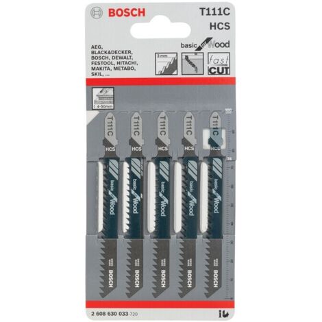 BOSCH-A 5 LAME T 111 C P/SEGHETTO ALTERNATIVO