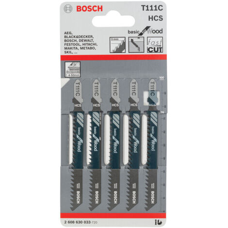 BOSCH-A 5 LAME T 111 C PER SEGHETTO ALTERNATIVO- 1,0 confezione