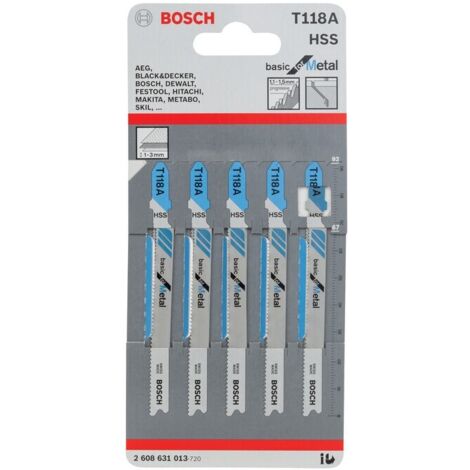BOSCH-A 5 LAME T 118 A P/SEGHETTO ALTERNATIVO