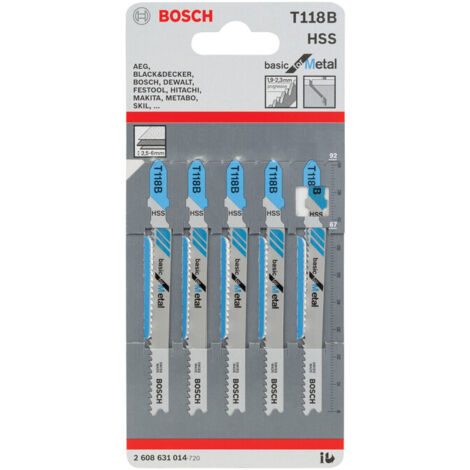BOSCH-A 5 LAME T 118 B PER SEGHETTO ALTERNATIVO- 1,0 confezione