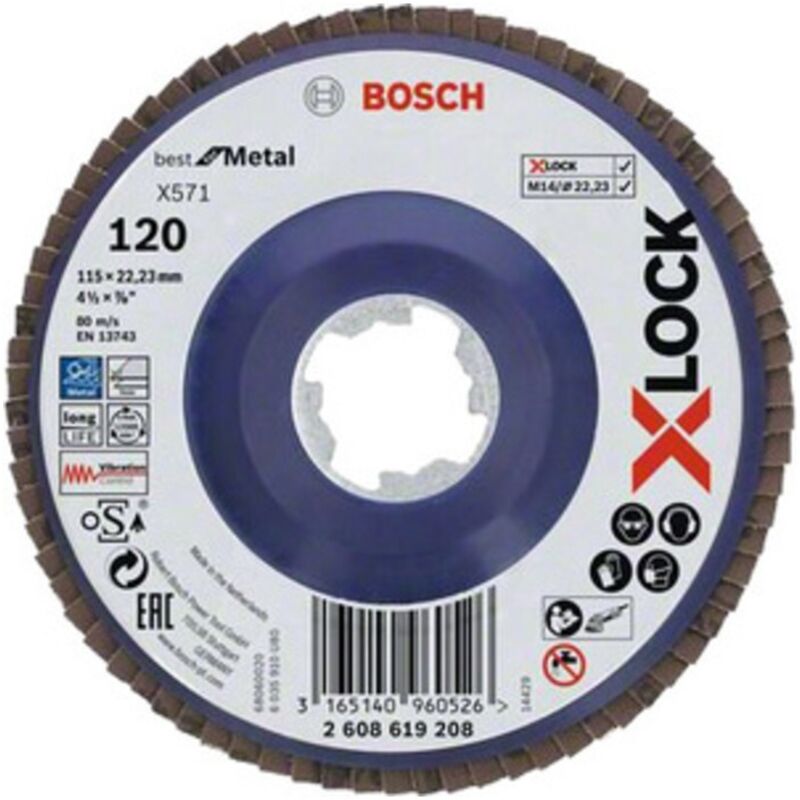 Bosch-A Disco Lamellare Xlock Gr 120 D 115 Mm