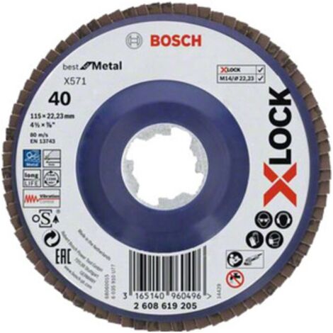 BOSCH-A DISCO LAMELLARE XLOCK GR 40 D 115 MM