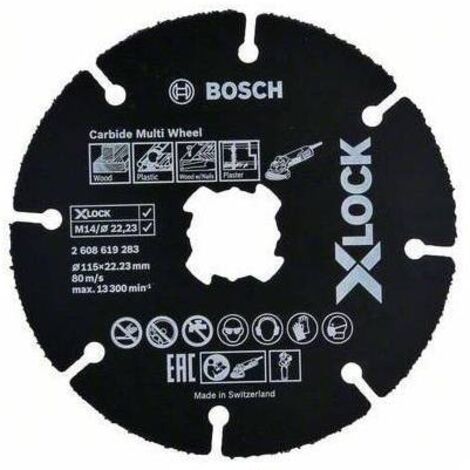 BOSCH-A DISCO UNIVERSALE CARBIDE XLOCK 115 MM