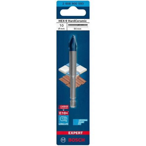 BOSCH-A PUNTA P/CERAMICA HEX-9 D 10X90 MM