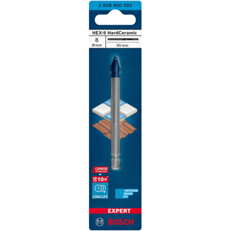 BOSCH-A PUNTA PER CERAMICA HEX-9 D  8X90 MM- 1,0 pz