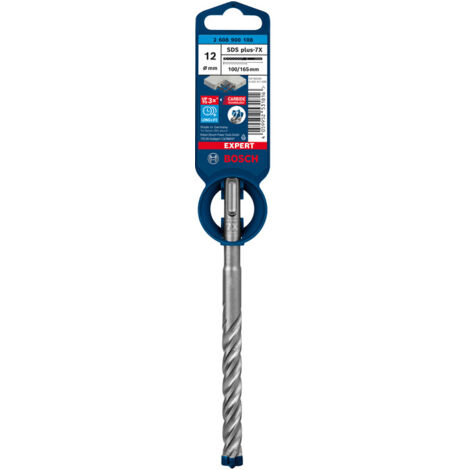 BOSCH-A PUNTA SDS PLUS-7X EXPERT 12X100/165 MM- 1,0 pz