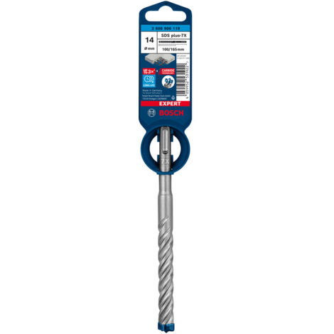 BOSCH-A PUNTA SDS PLUS-7X EXPERT 14X100/165 MM- 1,0 pz