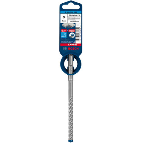 BOSCH-A PUNTA SDS PLUS-7X EXPERT 9X100/165 MM- 1,0 pz