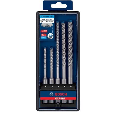 BOSCH-A SET 5 PUNTE ROBUST LINE SDS PLUS-7X