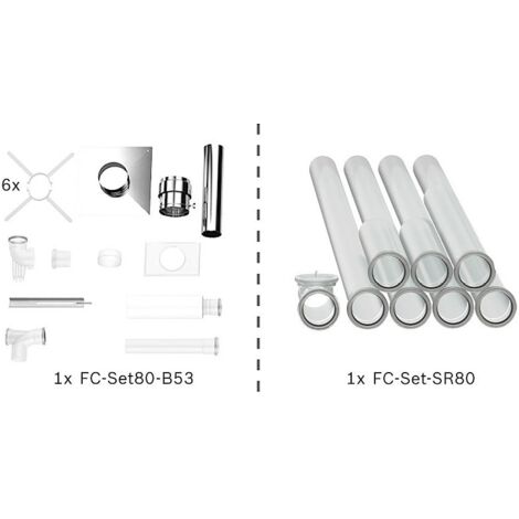 BOSCH Abgas-Standardpaket Bopa FC02 S, Schacht starr, 80, 10m, RLA