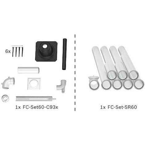 BOSCH Abgas-Standardpaket Bopa FC31, Schacht starr, 60/100, 10m, RLU