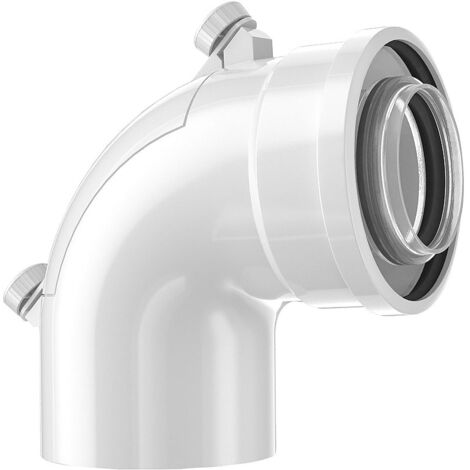 BOSCH Abgaszubehör FC-CER60-87 Doppelrohrbogen Prüföffnung, d. 60/100mm