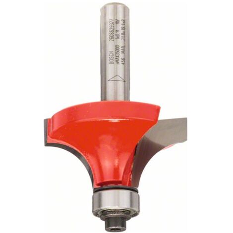 Bosch Abrundfräser Expert for Wood, 8 mm, D 38,1 mm, R1 12,7 mm, L 19 mm, G 61 mm