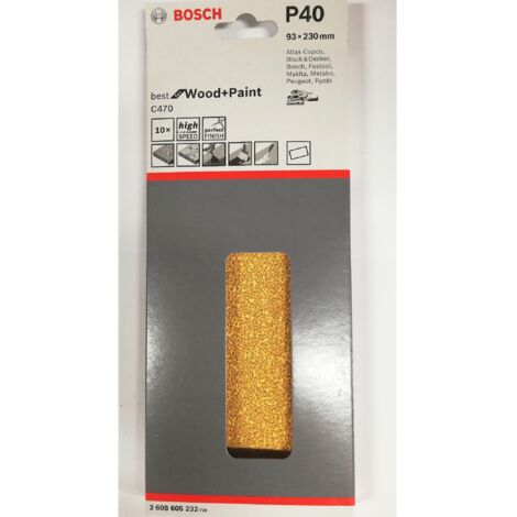 Bosch ABR.X ORB. BEST WOOD 93X230MM G.40 10PZ.