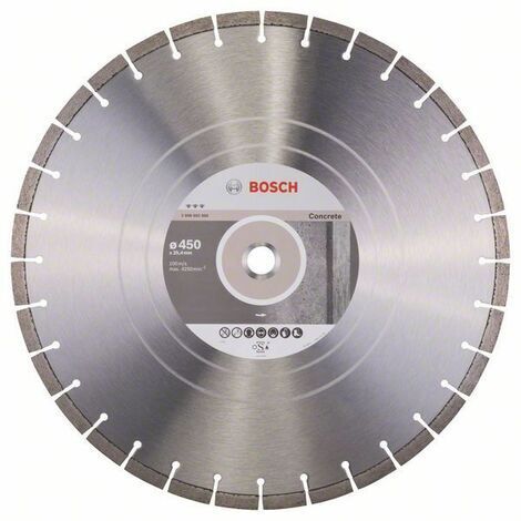 Bosch Accessori - Disco da taglio diamantato per calcestruzzo 450x25,4 mm 2608602660