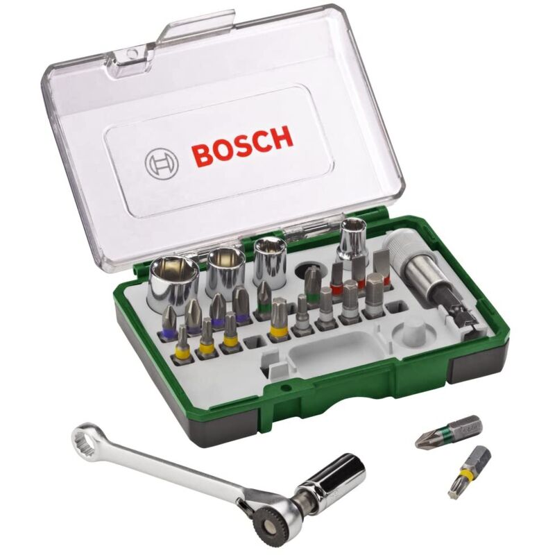 Set de vite con chiave de cricchetto - 27 pz. - Bosch