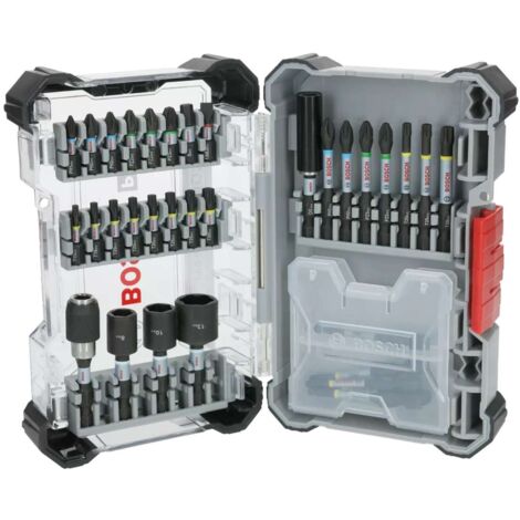 Bosch Accessori - Set di bit e chiavi a bussola da 33 pezzi 2608521U76