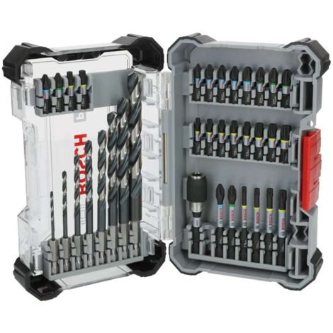 Bosch Accessori - Set di bit e punte da trapano da 35 pezzi 2608521U80