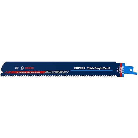 Bosch Accessories 1x Lame de scie sabre Expert `Thick Tough Metal` S 1155 CHC (pour Acier robuste, Fonte, Longueur 225 mm, Accessoires Scie sabre)