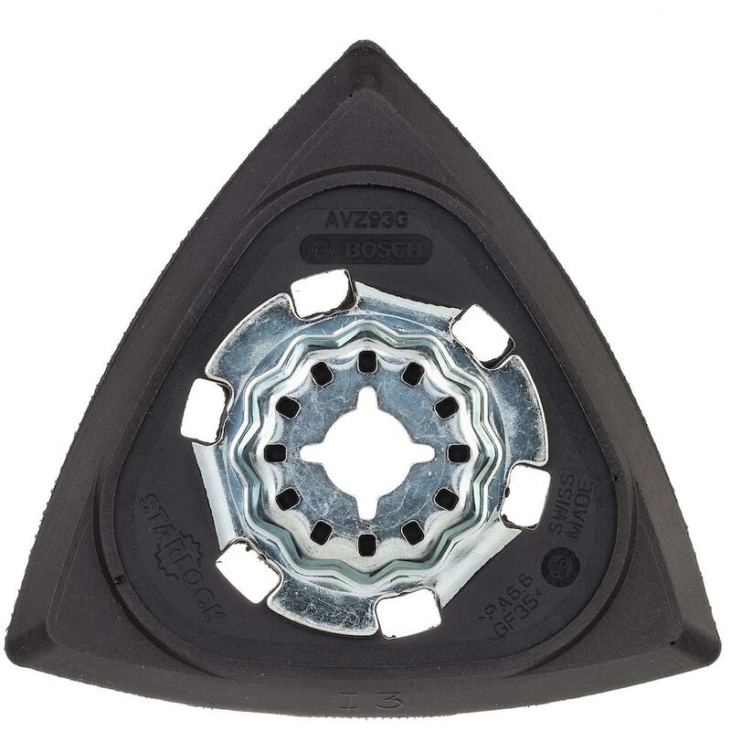 Image of Bosch Accessories 1x Piastra di levigatura AVZ 93 G (Ø 93 mm, Levigatura, per levigare piccole superfici, per qualsiasi grana, accessori utensili