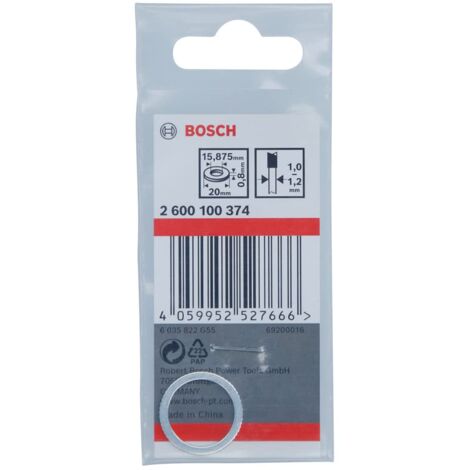 Bosch Accessories 2600100374 Bosch Professional-Anello Dischi riduzione da Ø 20 a 15,875 mm, Spessore 0,8 mm, Accessorio per Sega Circolare