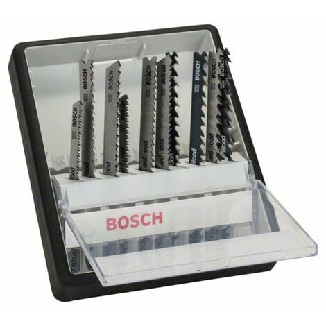 Bosch Accessories 2607010540 Stichsägeblatt-Set Robust Line Wood Expert, T-Schaft, 10-teilig 1 Set