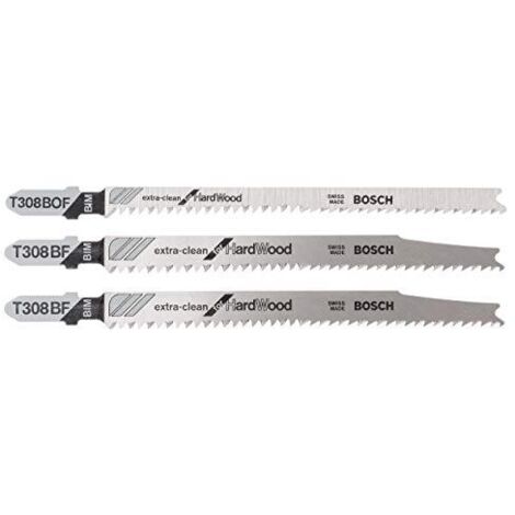 Bosch Accessories 2607010593 Set di 3 lame per seghetto alternativo - T 308 BF, T 308 BOF 3 pz.