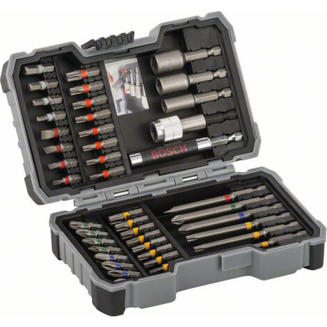 Bosch Accessories  2607017164 Bit-Set 43teilig Schlitz, Kreuzschlitz Phillips, Kreuzschlitz Pozidriv