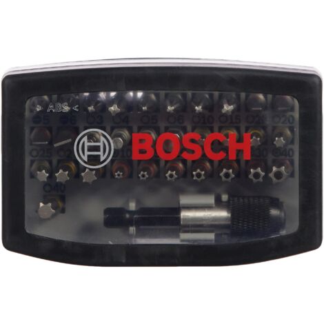 Bosch Accessories 2607017319 Set di Punte per Giravite, Nero, 1/4 Pollici